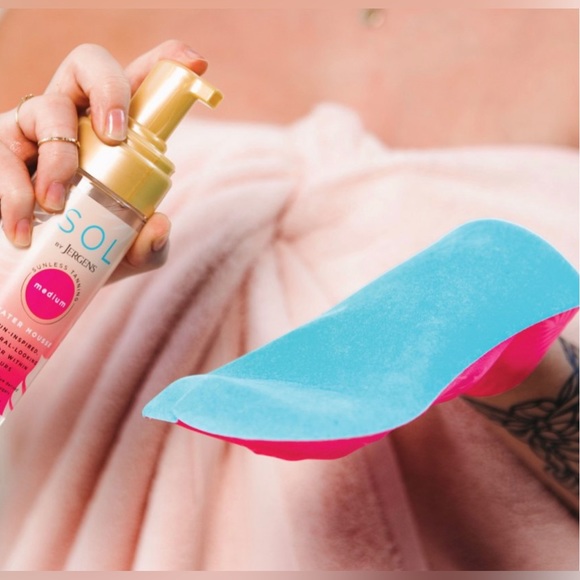 SOL by Jergens Sunless Tanning Applicator Mitts (2), Self Tanning Body Gloves - Picture 6 of 7